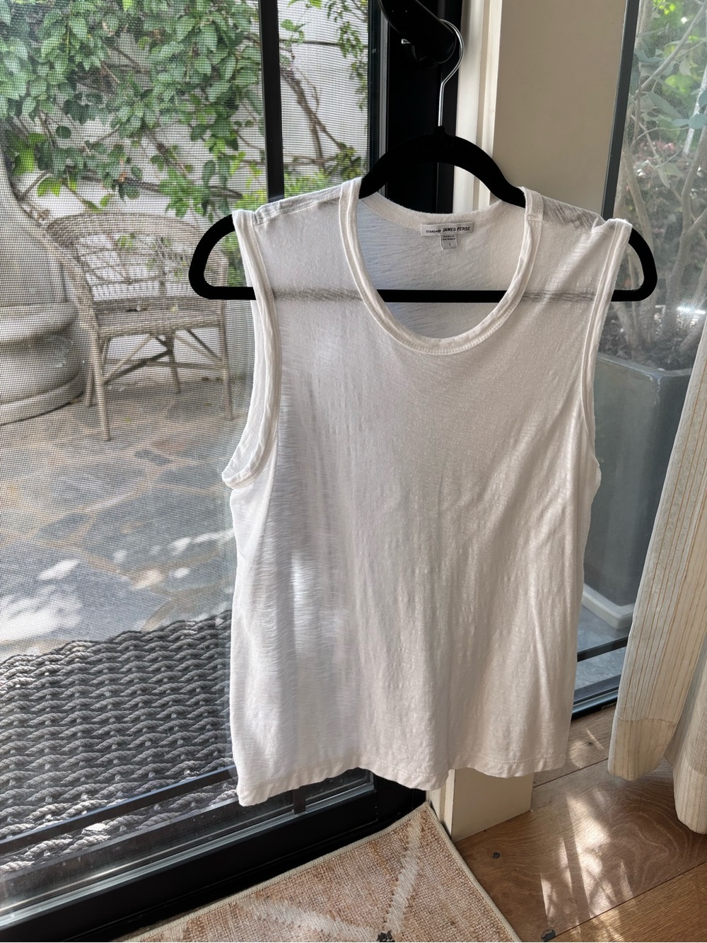 James Perse Women’s White Sleeveless White Muscle Tee